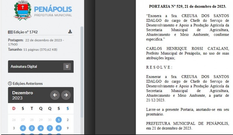 Aliada do prefeito Caique é exonerada do cargo de confiança