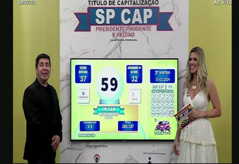 Penapolenses ganham automóvel e premiação em dinheiro no sorteio do SPCAP