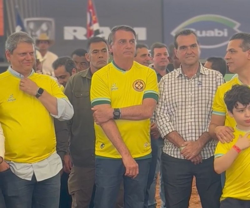 Benoninho prestigia visita do ex-presidente Bolsonaro e do governador Tarcísio a Araçatuba