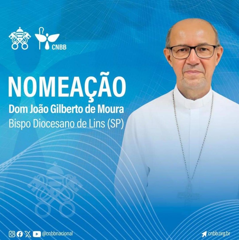 Dom João Gilberto de Moura é o novo bispo da Diocese de Lins