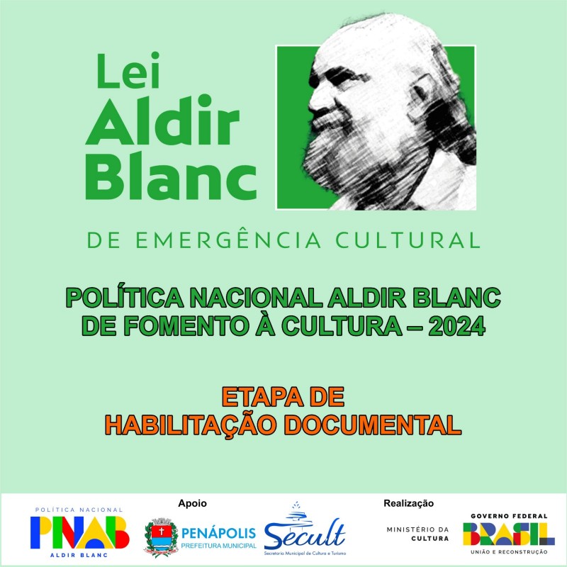 Lei Aldir Blanc: Projetos classificados são convocados para Etapa Documental