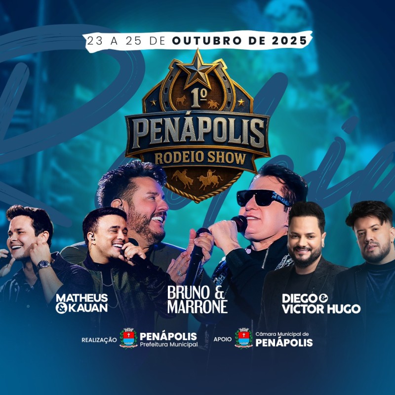 1º Penápolis Rodeio Show será realizado de 23 a 25 de outubro