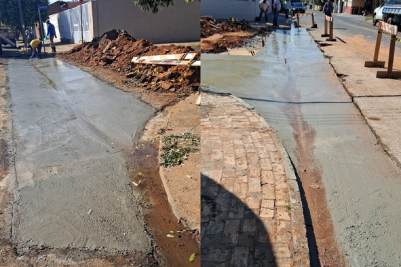 Secretaria de Obras constrói novas bacias nos cruzamentos