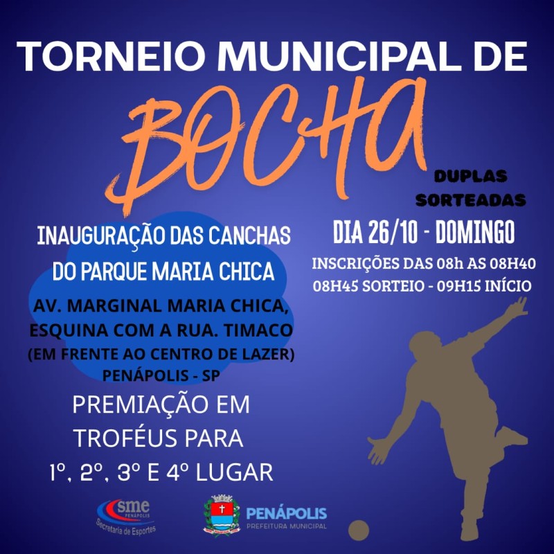 Novas canchas de Bocha do Parque Maria Chica serão inauguradas dia 26