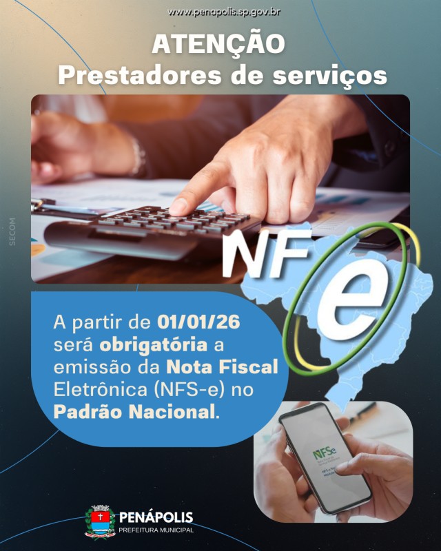 Prefeitura orienta sobre emissão de Nota Fiscal Eletrônica Padrão Nacional