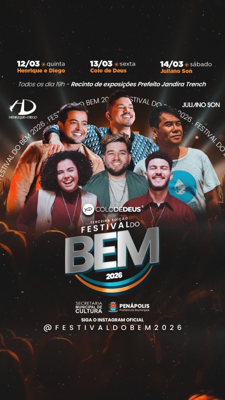 3ª edição do “Festival do Bem” será de 12 a 14 de março