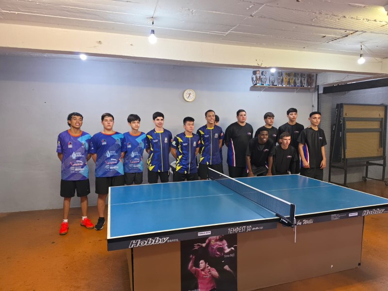 Equipes do tênis de mesa se preparam para os Jogos Regionais