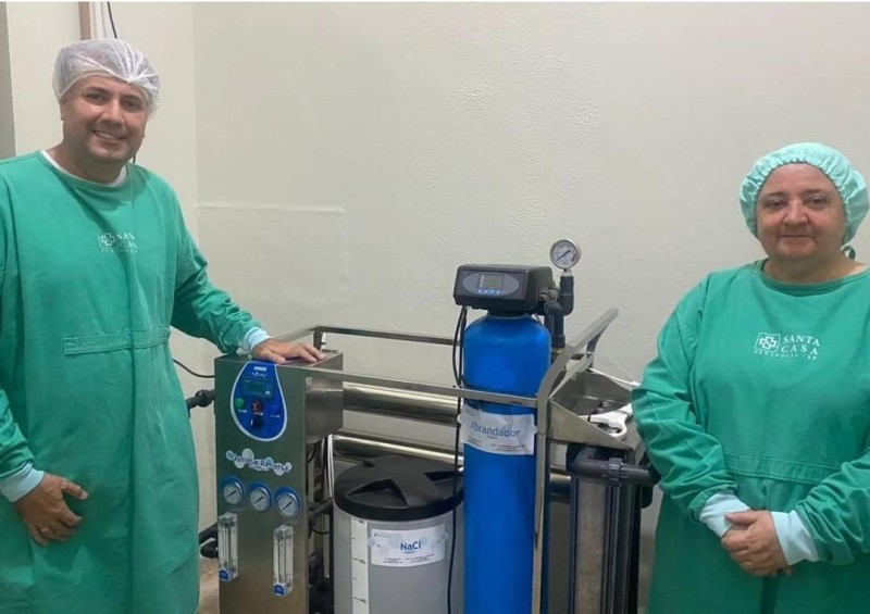 Câmara destaca conquista de equipamento de osmose reversa para a Santa Casa