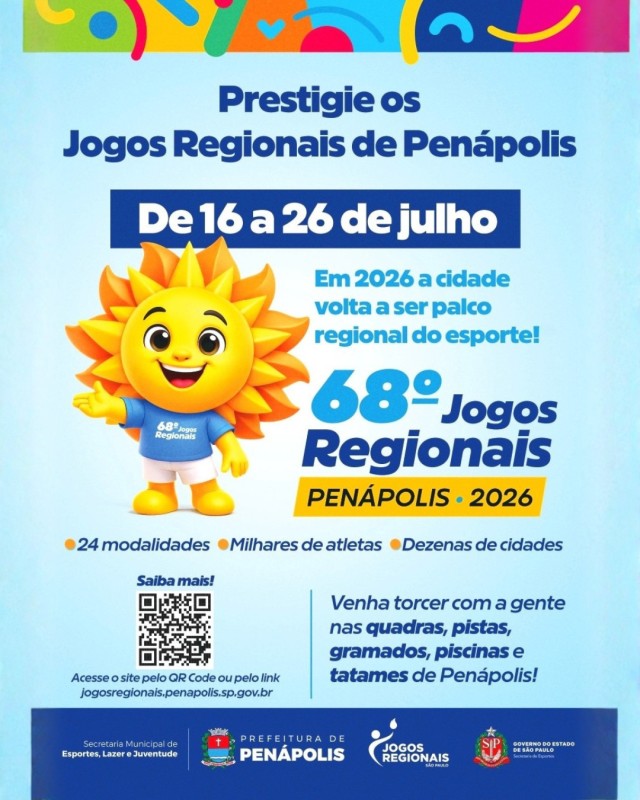 Prefeitura lança site dos Jogos Regionais 2026