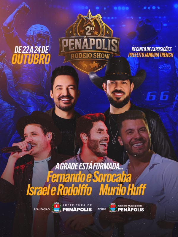 2º Penápolis Rodeio Show será realizado de 22 a 24 de outubro