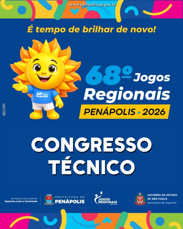 JOGOS REGIONAIS 2026: Mais de 40 cidades são esperadas para Congresso Técnico dia 23
