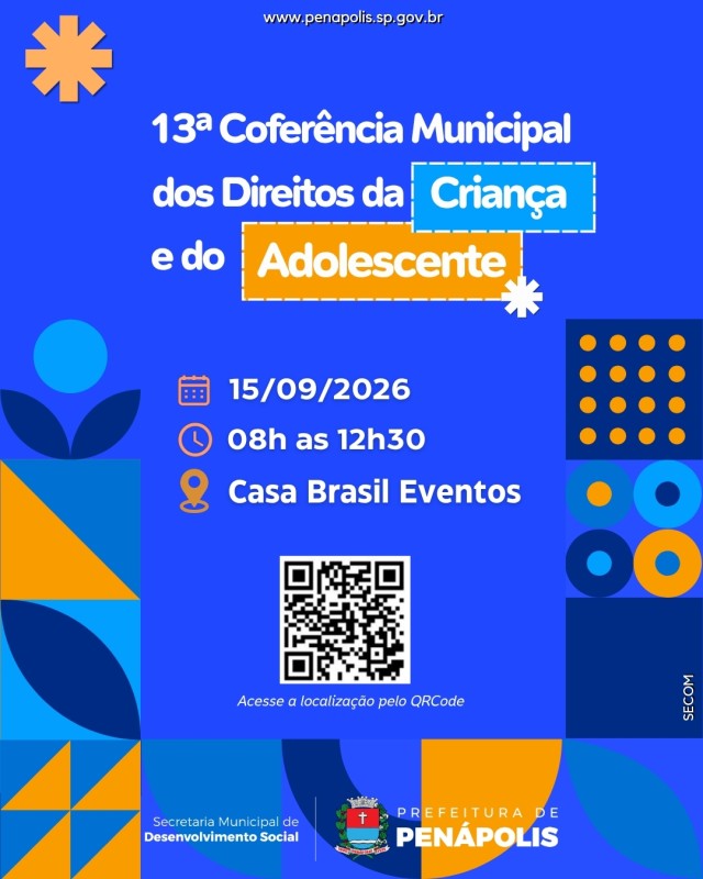 Conferência dos Direitos da Criança e do Adolescente acontece no dia 15