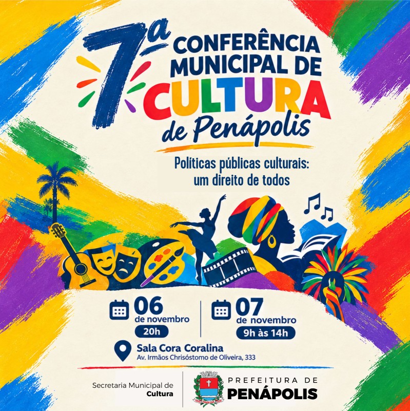 Conferência Municipal de Cultura acontecerá dias 6 e 7 de novembro