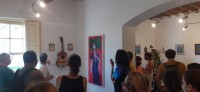 Grupo de professores prestigia exposição no Museu do Sol