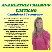 Tesoureira Ana Beatriz Camargo Castilho