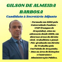 Secretário adjunto Gilson de Almeida Barbosa