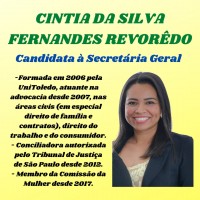 Secretária-geral Cíntia da Silva Fernandes