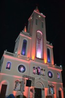 Evento teve show de luzes e música no Santuário São Francisco de Assis