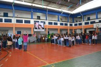 Celebração de aniversário contou com apresentações feitas pelos alunos