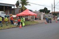 Atividade foi concentrada na rodovia Sargento Arnaldo Covolan, próximo à rotatória da Cidade Jardim