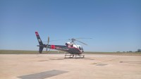 Aeronave foi revisada e pintada pela Helibras, subsidiária da Airbus Helicopters