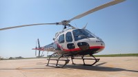 Aeronave foi revisada e pintada pela Helibras, subsidiária da Airbus Helicopters