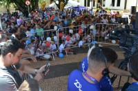 Grande público participou e prestigiou a “Caravana 20 anos TV TEM” na frente do Santuário