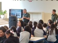 Policiais ambientais realizaram palestra e plantio de mudas em escola estadual