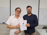 Cledivaldo Donzeli (esq.) e Alexandre Gil assumem direção da Funepe