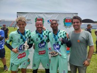 Jairo de Oliveira Zordan e Arilson Carlos Oliveira Santos, ambos do Eldorado, ficaram com o troféu de melhores goleiros