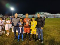 Alerrando Gabriel, Luiz Roberto e Augusto da Silva, todos da SME, ganharam o troféu de melhor defesa