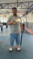Pedrão quarto lugar no torneio de bilhar