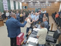 Ato em homenagem ao Dia do Soldado contou também com benção das boinas através do frei Haroldo Beneti e pastor Izaias  Brito