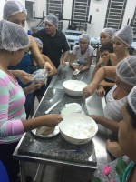 As aulas foram ministradas na Cozinha Comunitária da Prefeitura