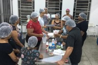 As aulas foram ministradas na Cozinha Comunitária da Prefeitura