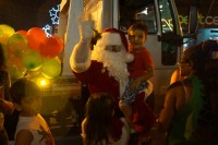 Chegada do Papai Noel foi um dos momentos de maior emoção