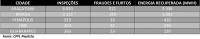 Confira a quantidade de inspeções, fraudes e furtos ocorridos na região: