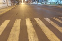 Miguelitos foram deixados pelos criminosos na rua próxima ao banco