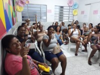 Mulheres do Cras Planalto fizeram atividades sobre a 'Essência Feminina'