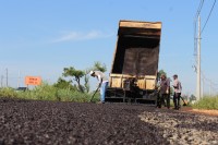 Conclusão da pavimentação asfáltica na marginal acontecerá nos próximos dias