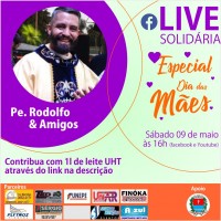 Padre Rodolfo convida para Live Solidária que acontece neste sábado (9)