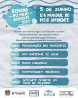 5 vídeos de curta duração gravados para levar conteúdo relacionado à conscientização ambiental