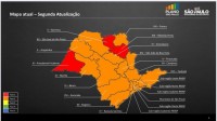 Níveis de restrição de atividades por região a partir de 15 de junho.