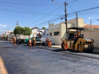 Recape na avenida Bento da Cruz foi efetuado entre as ruas 13 de maio e Anchieta