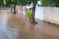 Moradores ficaram “ilhados”, sem poder sair das residências