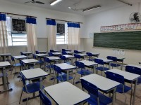 Na 1ª etapa, foram instalados os climatizadores em 23 escolas, beneficiando 4,2 mil alunos