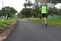 Parque ganhou uma nova pista de caminhada, com o recapeamento de todo o seu trajeto