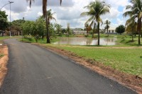 Parque ganhou uma nova pista de caminhada, com o recapeamento de todo o seu trajeto