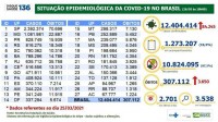 Situação epidemiológica da covid-19 no Brasil (26/03/2021)