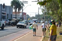 Grupo se reuniu no Parque Santa Leonor, saindo em carreata pelas ruas da cidade